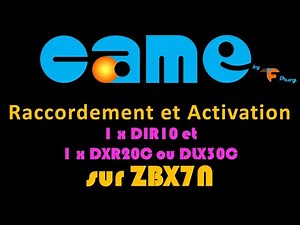 1 paire de DIR10 et 1 paire de DLX30C ou DXR20C sur ZBX7N CAME
