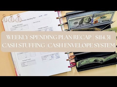 WEEKLY SPENDING PLAN RECAP | CASH STUFFING | CASH ENVELOPE| WE 12.31.25 - $114.31