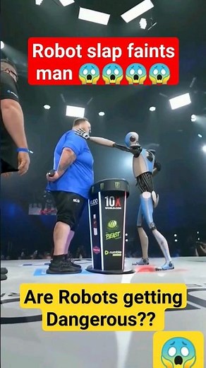 MMA ROBOT Slaps Man😱 #ufc #mma #boxing #gaming #powerlifting #fitness #technology #automobile #robot