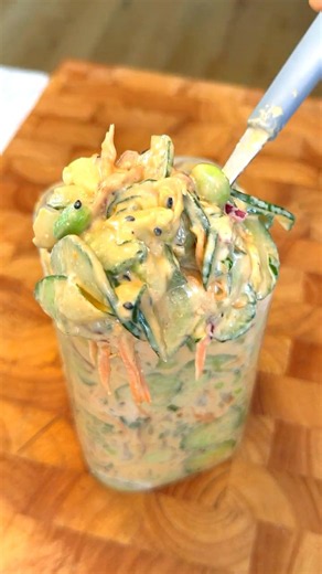 How to make creamy Asian cucumber salad in 5 minutes
