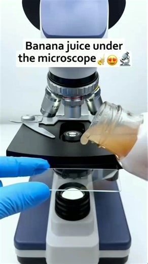 केला का जूस under the microscope @short video @