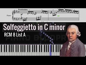 Solfeggietto in C Minor by C.P.E. Bach | RCM Exam Level 8: List A (2024 Edition)