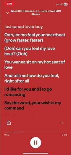 Good old fashioned lover boy- queen || lyric vid