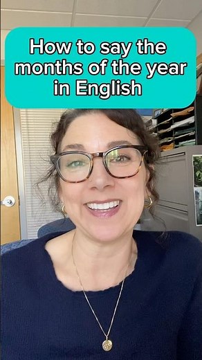 How to say the months in English #dailyenglishlesson #englishlanguage #pronunciation