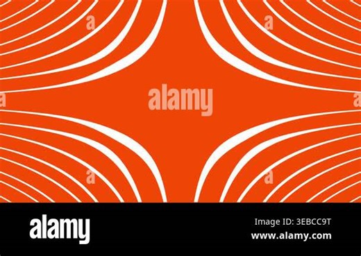 Bright orange stars with white outlines expand toward the viewer, glowing retro motion graphic Stock Video Footage - Alamy