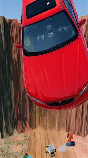 Extreme Height Drop Test: Small Cars vs Super Big Cars – BeamNG.Drive