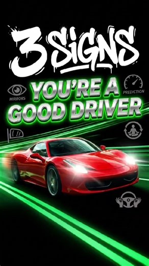 3 Sign's That You're a Good Driver