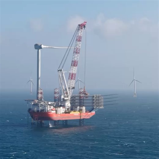 Ørsted on Instagram: "All turbines installed ✅🙌⚡ The final wind turbine is now in place at Greater Changhua 2b and 4. A major milestone for one of Asia-Pacific’s largest offshore wind projects. Here’s a selection of moments from the work behind the milestone. Located 35 to 60 km off Taiwan’s west coast, the 920 MW wind farms consist of 66 offshore wind turbines, each producing 14 MW. All turbines were installed within a single season, despite a short weather window and challenging sea condition