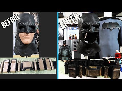 How to Make a Ben Affleck Batman Cosplay - Part 2 - Cowl and Belt
