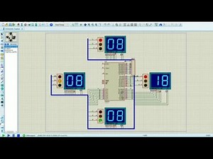 Intelligent traffic control system using microcontroller 8051 using Proteus || Full circuit + code