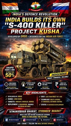Project Kusha: India’s Next Big Defence Breakthrough! #s400 #shortvideo #youtubeshorts