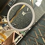 Magnifying Mirror With Light 10x, 3 Color Modes Dimming Rechargeable Large 6'' Lighted Magnified With Suction Cups Travel Makeup 10x Magnification With Tweezers & Scissors