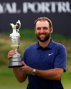 Unstoppable, Scottie Scheffler. A landmark first victory at The Open Championship, claiming a fourth major title. This crown is yours. #Rolex #RolexFamily #Reachforthecrown | ROLEX