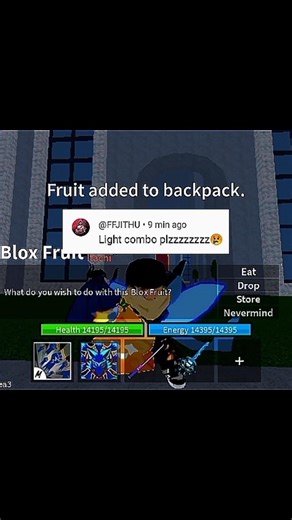 Light combo for subscriber #bloxfurit #roblox #fpy (Next combo ? )