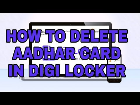 How to delete adhhar card in digilocker