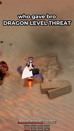 Bro is not DRAGON LEVEL THREAT 😭 #roblox #thestrongestbattlegrounds