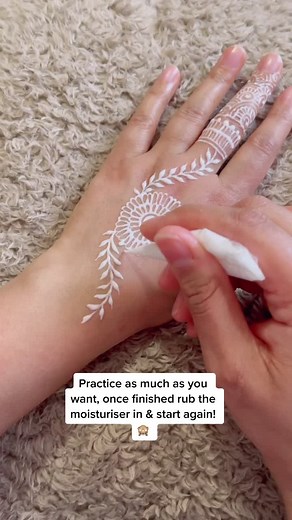 Learn How to Use Lotion for Mehendi Practice