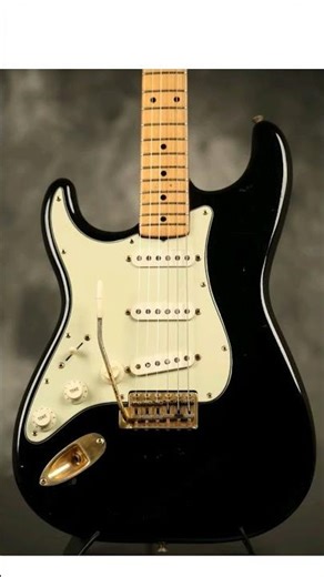 1960 Fender LEFT-HANDED Stratocaster factory assembled w/57 neck BLACK/GOLD hardware