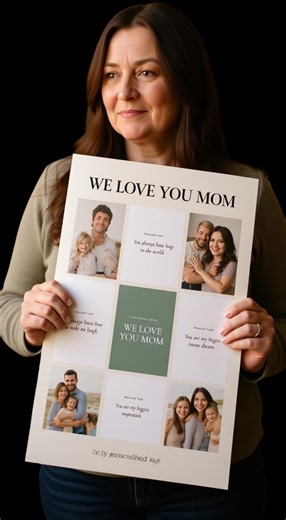 Reasons Why I Love You Mom Photo Grid, Editable Photo Collage Poster, Sentimental Mother Gift, Custom Memory Digital Art, Heartfelt Print - Etsy