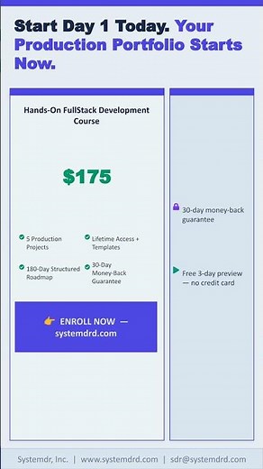 Hands-On FullStack Development Course with Infrastructure Management — 180 Days to Real Skills
