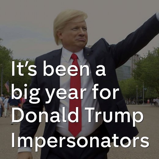 "I would say he's [Trump’s] going to win by a landslide." This Donald Trump impersonator’s business is booming off the back of the politician's success. | Channel 4 News