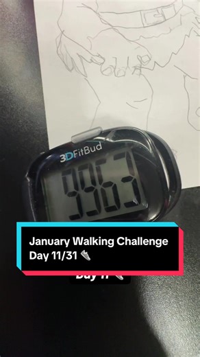 January walking challenge day 11/31 moving along. The goal is 6-10k 👀 Shop the pedometer in the orange shopping cart 🫶🏽👟 #walk #walking #tiktokshopholidayhaul #tiktokshop