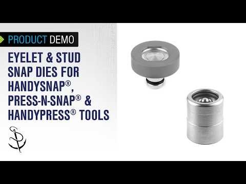 Eyelet & Stud Snap Dies for HandySnap®, Pres-n-Snap® & HandyPress® Tools