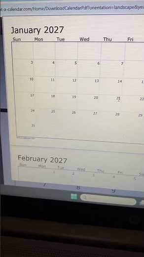 Mini monthly calendar DIY - easy to make