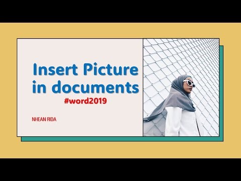 Insert Pictures in Documents (Microsoft office word 2019)