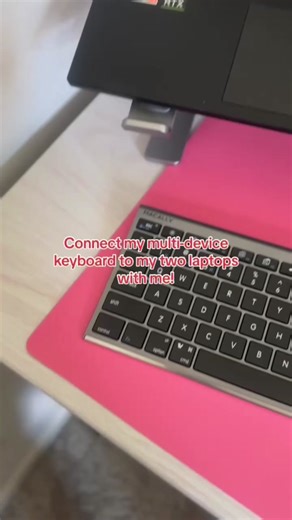 You can connect up to 3 bluetooth devices, by the way! #ACEBTKEY #MacallyUSA #bluetoothkeyboard #multidevicekeyboard