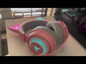 Auriculares Razer Kraken Kitty Quartz - REVIEW UNBOXING.