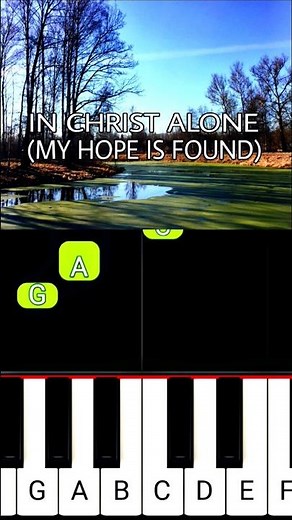 In Christ Alone - Easy Piano Tutorial #shortvideo