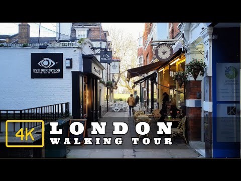 Richmond upon Thames Town Centre to Richmond St. Helena Pier | London UK Walking Tour [4K]