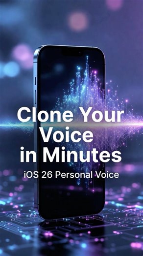 iPhone Can Clone Your Voice Now
