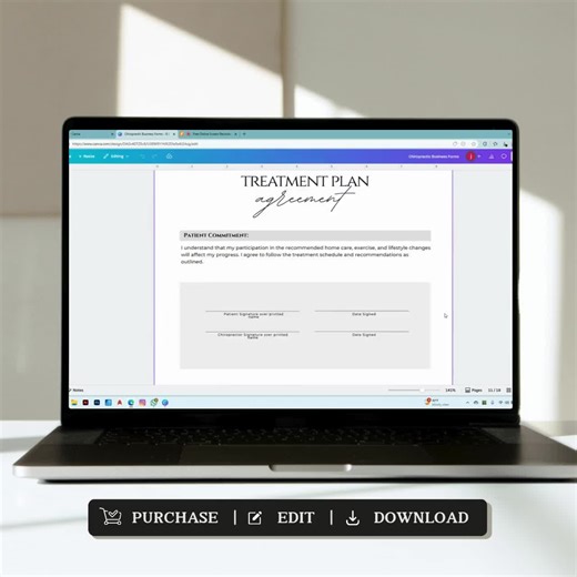 Chiropractic Client Intake Form PDF | Editable Chiropractic Consent Form Template Canva | Patient Information and Health History Forms Word - Etsy