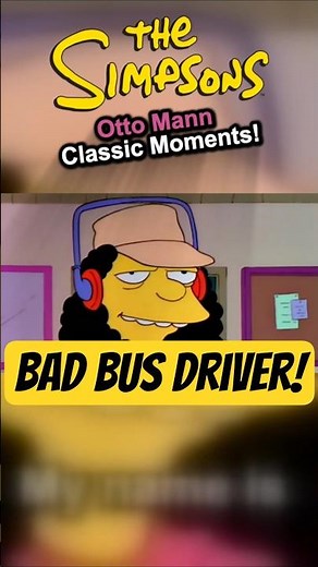 This Guy Drives The School Bus?! 😭😂 #thesimpsons #viral