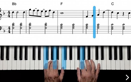 Hey jude 简化版乐谱与指法示范