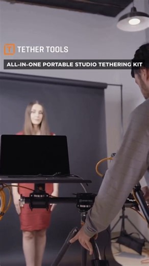 Photographers, it's time to simplify your workflow with the All-In-One Portable Studio Tethering Kit! 🌟 No matter where you're shooting, this kit can be easily moved, broken down, transported, and set up anywhere. Your go-to for efficient workflow: bigger screen previews, quicker edits, and instant presentations.🖥️ Head to tethertools.com or click the link in our bio to get yours today! | Tether Tools