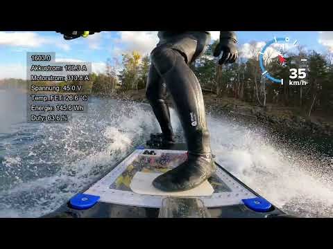 Rebuild a old E-Jetboard Tests & VESC Live Data Measurement