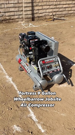 Harbor Freight on Instagram: "This contractor-grade, gas-powered air compressor is easy to transport on the jobsite and delivers up to 10 CFM @ 90 PSI to power as many as 3 nailers at the same time. #HarborFreight"