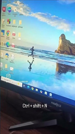 How to Create a New Folder in Windows Using Keyboard Shortcuts | #mstechtricks # #education #excel