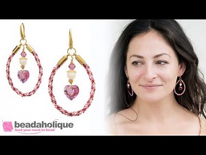 How to Make a Pair of Kumihimo Loop Earrings