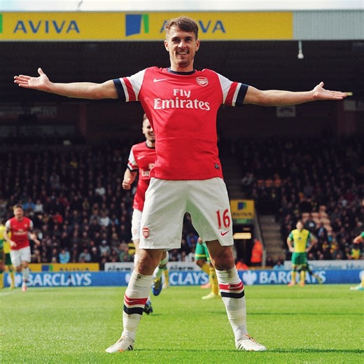 ⏪ On this day in 2014... Aaron Ramsey produced this stunning volley at Norwich 😲 | Arsenal