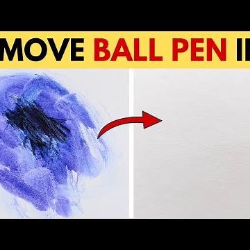 How to Remove Ball Pen Marks and Ink Stain from Wall Without Removing Paint
