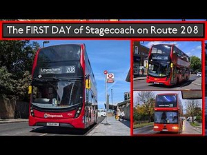 They're Back! The FIRST DAY of Stagecoach Running Route 208 Using Temporary Enviro400 MMCs