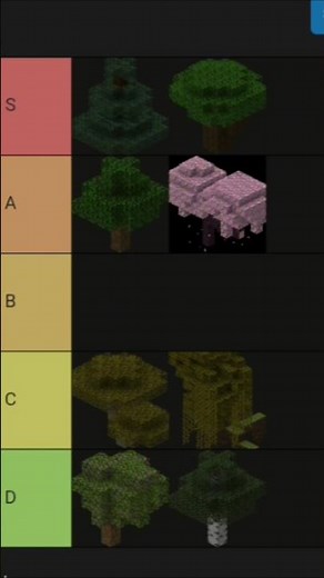 Ranking Every Minecraft Wood Type #Minecraft #tierlist