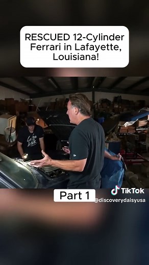 Ferrari Restoration Process in a Garage Workshop