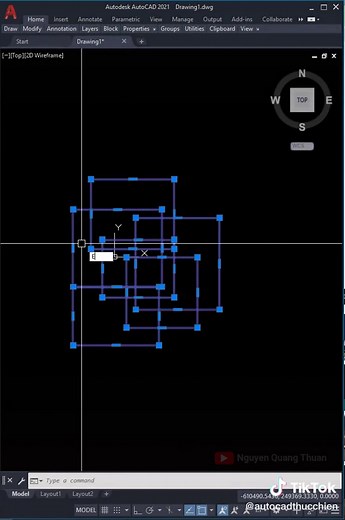 Cách cố định trục tọa độ trong AutoCAD