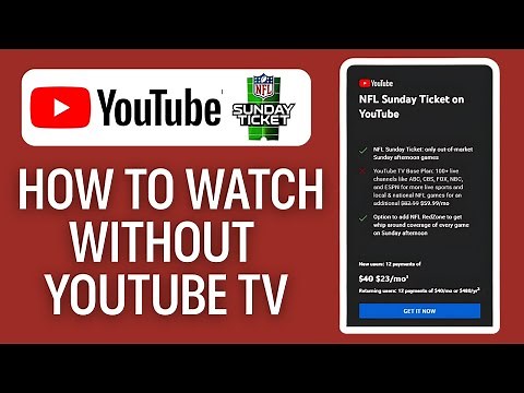 How To Watch NFL Sunday Ticket Without Youtube Tv (2025)