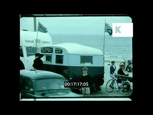 1960s UK, Redcar Vintage Car Rally, Home Movies
